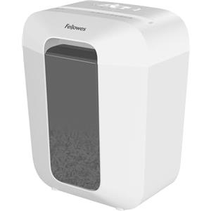 Fellowes distruggi documenti a frammento LX50, 9 fogli, per casa e piccolo ufficio, uso personale, cestino da 17 litri, distruggidocumenti con blocco di sicurezza, bianco