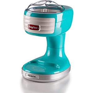 Ariete 76 Ice Crusher Party Time, Macchina per tritare il ghiaccio, 30 W, Cestello tritaghiaccio removibile, Lame in acciaio inox, Celeste