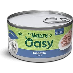 Oasy Specialità Naturale Tonno 150 gr - Cibo Umido per Gatti Adulto, Senza OGM e Conservanti