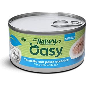 Oasy Cat Natury Soft Jelly Tonno Con Pesce Oceanico Lattina 150 gr Umido Per Gatti