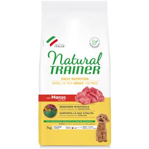 Trainer Natural Cibo Secco per Cani Adulto Small & Toy con Manzo e Riso - 7 kg
