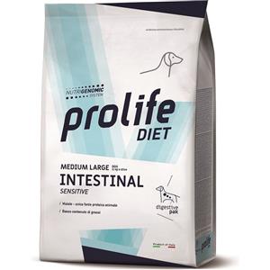 Prolife Diet Intestinal Sensitive 8 Kg - Crocchette Dietetiche per Cani Adulti di Taglia Media e Grande