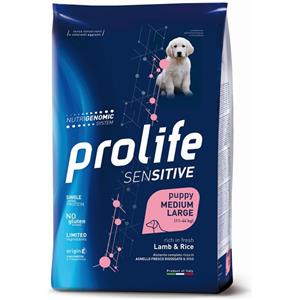 Prolife Dog Puppy Sensitive Medium Large Agnello e Riso 10 kg (Lamb Rise)