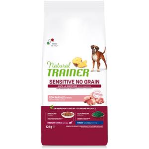 Trainer Natural Sensitive No Grain Cibo Secco per Cani Adulti con Maiale - 12kg
