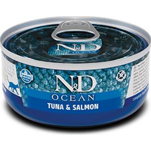 Farmina N&D Ocean 80 gr Tonno e Salmone Umido Gatto