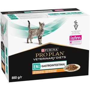 Purina Pro Plan Veterinary Diets EN Gastrointestinal Pollo - Alimento Umido per Gatti 85 gr, Supporto Nutrizionale per Disturbi Digestivi
