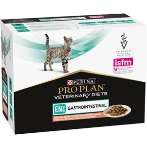 Purina Pro Plan Veterinary Diets - Alimento Umido per Gatti Gastrointestinale al Salmone - 10 Bustine da 85 g