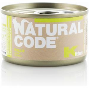 Natural Code Kitten Pollo 85g - Cibo umido per gattini, senza conservanti e grain free