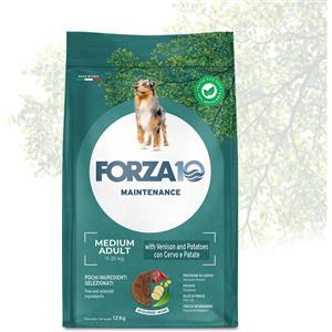 Forza10 Cibo Secco per Cani Adulto Maxi con Cervo e Patate - 12 kg, Alimento Completo e Bilanciato