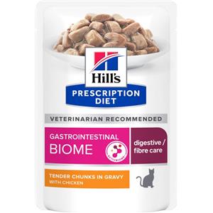 Hill's Prescription Diet Gastrointestinal Biome Alimento Umido per Gatti con Pollo 85g - Supporta la Salute Digestiva