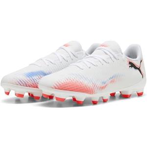 Puma Scarpe da Calcio Future 8 Play Fg/AG Wn'sSoccer, Puma Bianco Puma Nero Rosso Brillante, 40.5 EU