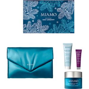 MEDSPA Miamo Cofanetto Protocollo Daily Longevity - Latte Detergente, Maschera Anti-Glycoxidante e Crema Viso Setificante
