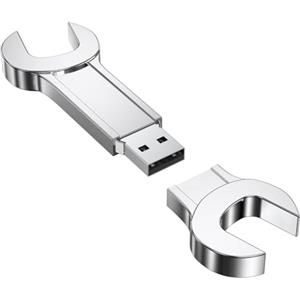FEBNISCTE Chiavetta USB,Divertente Pennetta USB 16GB Design Esclusivo Chiave Inglese per Metallo,Pen Drive 2.0 16 Giga Stick,Unità Flash USB per l'archiviazione dei Dati Memoria