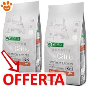 Nature's Protection Cibo Secco Ipoallergenico per Cani Adulti di Piccola Taglia con Salmone - 10 kg, Riduce le Macchie di Lacrime