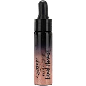 Purobio Liquid Stardust Illuminante Liquido Oro Rosa 12 ml - Texture Sottile e Modulabile per Viso e Corpo