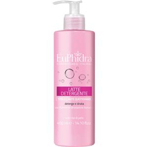 Euphidra Latte Detergente Struccante Quotidiano 400 ml - Rimuove impurità e make up, ideale per viso e collo