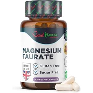 Best Immune International Best Immune Taurato di Magnesio 500mg 100 Capsule Vegane