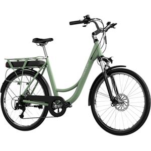 Cecotec Bicicleta Elettrica da Città City. Autonomia di 80 km, Batteria da 468 Wh, Sospensione Anteriore, Cambio Shimano a 6 Velocità e Doppio Freno a Disco.