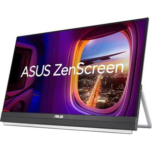 ASUS ZenScreen MB229CF Monitor Portatile da 22" pollici (21.5), FHD (1920x1080), Tecnologia IPS, Frequenza 100 Hz, USB-C PD 60W, Speaker Audio 2.1 con Subwoofer, Maniglia di Trasporto, Nero