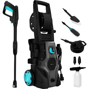 Cecotec Idropulitrice ad alta pressione HydroBoost 2000 Car&Garden Pro. 2000 W, casa, giardino o auto, portata max 450 l/h, 150 bar di pressione max, pompa in alluminio, raggio d'azione 14m