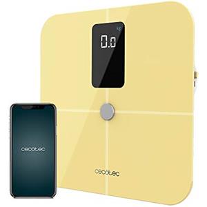 Cecotec Bilancia da Bagno intelligente Surface Precision 10400 Smart Healthy Vision Yellow. Misurazione della Bioimpedenza, App, 15 Parametri