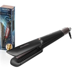 Cecotec Piastra Asciugacapelli Air Lisse Black. Motore Brushless 600W, da Bagnati a Asciutti, Temp. Máx 230ºC, Ionica e Air&Care, Filtro Estraibile, Schermo, Blocco Piastre, Protegge i Capelli