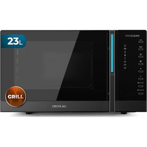 Cecotec Microonde digitale con griglia da 23 l Proclean 5130. 800 W e 1000 W Grill, cottura uniforme, 5 livelli di potenza, funzione scongelata, timer 60 min, piatto girevole 285 mm