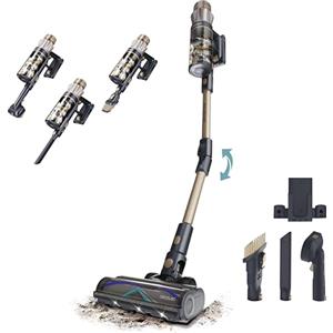 Cecotec Scopa Elettrica senza Fili Conga Rockstar RS90 Pet Flex. 600W, Potenza Aspirazione 160AW, 40kPa, Modalità Auto, Spazzola Animali, Tubo Flessibile, Pulisce fino 140m2, Modalità Eco