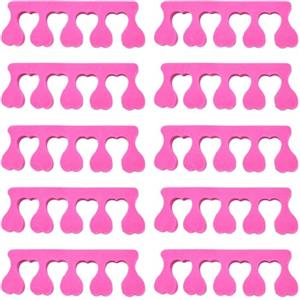 Clyhon 10 Pezzi separatori per dita in schiuma morbida, separatore per dita dei piedi, distanziatore per pedicure manicure, spugna separatore per unghie arte