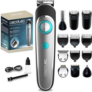 Cecotec Regolabarba a Batteria Precisioncare Multigrooming Trimmer 6 In 1. Pettini 3-20 Mm, Base di Stoccaggio, Rasatura Corpo, Resistenza Ipx7, Autonomia 60 Min, Ricarica Rapida