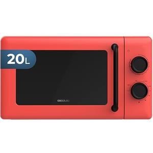 Cecotec Forno a Microonde con Grill Da 20 L Proclean 3110 Red. 700 W In 6 Livelli E Griglia Da 800 W, Modalità Scongelamento, Segnale Fine Cottura, Lampada Interna, Timer 30 Minuti, Design Rosso