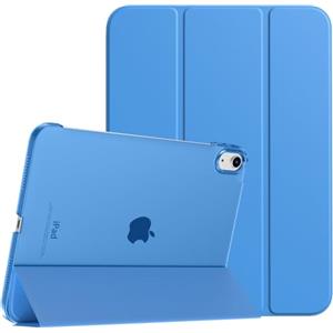 TiMOVO Cover Custodia Compatibile con iPad (A16) 11 Generazione 11 Pollici 2025/iPad 10 Generazione 10,9" 2022, Retro in PC Rigido Semi-Trasparente, Auto Sveglia/Sonno, Onda Blu