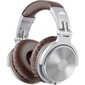 OneOdio ProC Bluetooth Cuffie senza fili e modalità cablata, 110 ore di utilizzo, cuffie audio con microfono, Hi-RES audio, cuscinetti in proteine morbide, extra bassi, comode leggere pieghevoli