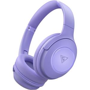 DOQAUS Cuffie Wireless Bluetooth Over Ear-70 Ore Di Riproduzione-3 EQ Modalità di Suono-Cuffie Senza Fili Stereo HiFi Cuffie Bluetooth 5.3 con Microfono,per Viaggio/Telefono/PC,Viola
