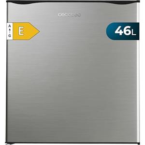 Cecotec Mini Frigoriferi - Frigorifero Minibar 46L GrandCooler 20000 SilentCompress Inox E. Altezza 48,7cm, Larghezza 48cm, Basso Consumo, Porta Reversibile, Inox