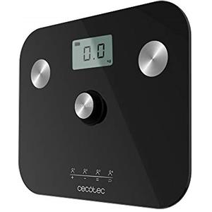 Cecotec Bilancia da bagno Precisione superficiale EcoPower 10100 Completamente salutare. Con pulsante, funzione di bio impedenza, superficie in vetro temperato ad alta sicurezza, sensori di precisione