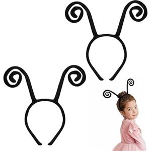 Heting-YQ 2 Pezzi Fascia per Capelli a Fascia con Antenna a Farfalla Fasce per Capelli con Tentacoli di Formica Cerchietto Antenne di Ape per Costume di Halloween
