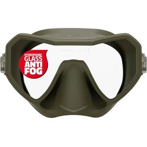 Salvimar Neo Anti Fog, Maschera Adulto Anti Appnnamento, per pesca subacquea, immersioni e snorkeling, Verde Militare
