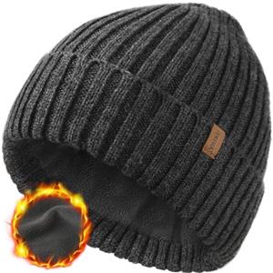 FURTALK Beanie Hat Uomini Donne Cappelli Invernali Foderati in Pile Cappello Termico Caldo Cappello a Maglia Cuffed Beanie Unisex Plain Skull cap