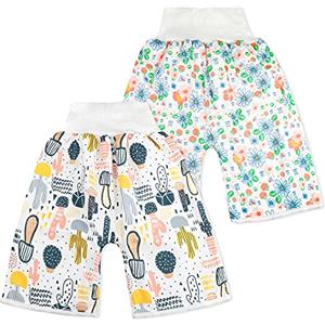 FLYISH DIRECT Pannolini per pannolini a gonna per bambini per bambini per l'addestramento al vasino, 2 pezzi, 4-8 anni (4-8T), L