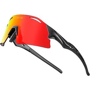 KAPVOE Occhiali Ciclismo MTB Polarizzati Bici Sole Sportivi Montagna Bicicletta Uomo Donna Triathlon Pesca Baseball Running Corsa