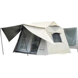 ONTYZZ Tenda di Familiari 3-5 Persone Impermeabile Tende con Integrato Lega di Alluminio Staffa Schermo di Proiezione Tenda Esterna per Escursionismo Picnic Campeggio 2.6 * 2.3 * 1.9M