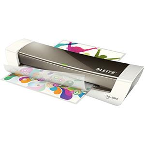LEITZ iLAM, Plastificatrice Home Office, Formato A4, 2 rulli, Colore Grigio, 73680089