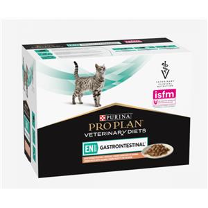 Purina Pro Plan Veterinary Diets - Alimento Umido per Gatti Gastrointestinale al Salmone - 10 Bustine da 85 g
