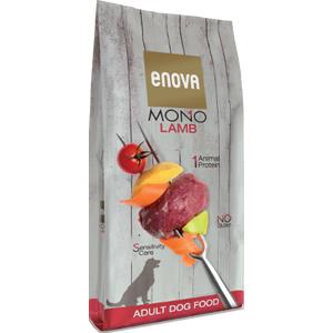 Enova Crocchette Monoproteico Agnello e Riso per Cani - Sacco da 12 kg