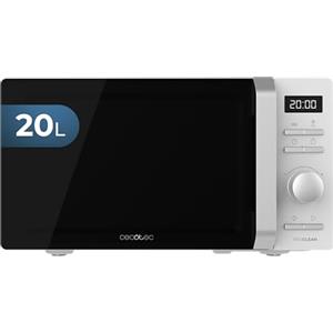 Cecotec Forno a Microonde Proclean 5010 Inverter White. 700W, Capacità 19 Litri, 5 Livelli di Potenza, Piatto Girevole da 245 mm, Timer 30 Min, 8 Programmi e Avvisatore Acustico