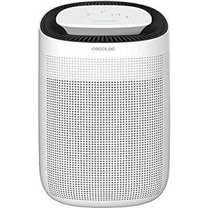 Cecotec Deumidificatore BigDry 2500 PureLight, 750 ml/giorno, serbatoio estraibile da 1 litro, 2 velocità, 2 livelli di deumidificazione, copertura fino a 25 m2, funzione purificatore