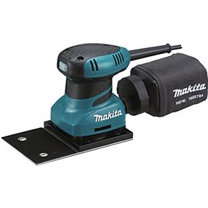 Makita BO 4566 Levigatrice Orbitale 200 W con Pattino Rettangolare e Fissaggio a Velcro