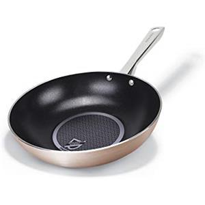 Moneta Rosegold Diamant Wok 28 cm, Acciaio