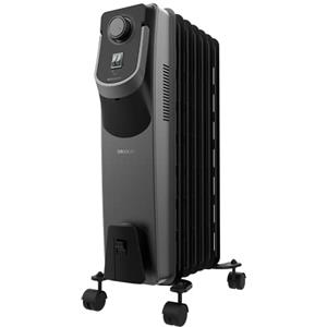 Cecotec Radiatore elettrico a olio ReadyWarm 7000 Space 360 Black. 7 Moduli, Basso Consumo, 1500 W, 3 Livelli, Raccoglitori, Tecnologia 360, Sistema di Sicurezza, 18 m2